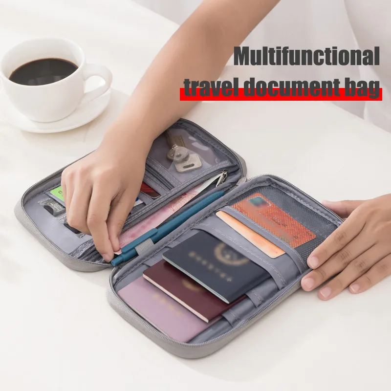 Qantas Travel Accessories - กระเป๋าเดินทางแบบพกพา 1 ชิ้น กันน้ำ คุณภาพสูง กระเป๋าใส่พาสปอร์ตสำหรับนักธุรกิจ