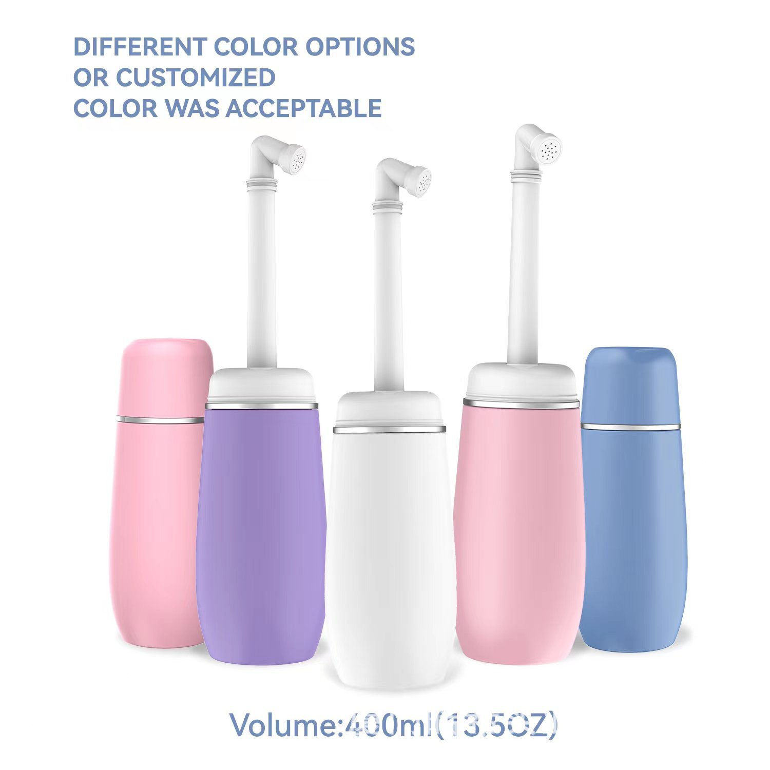 Travel Accessories Bottles - โถชําระล้างแบบพกพาสําหรับขวด Peri ส่วนตัวแบบใช้มือถือที่เป็นมิตรการเดินทาง 400 มล. การออกแบบป้องกันการรั่วซึมที่สะดวกทําความสะอาดส่วนบุคคล