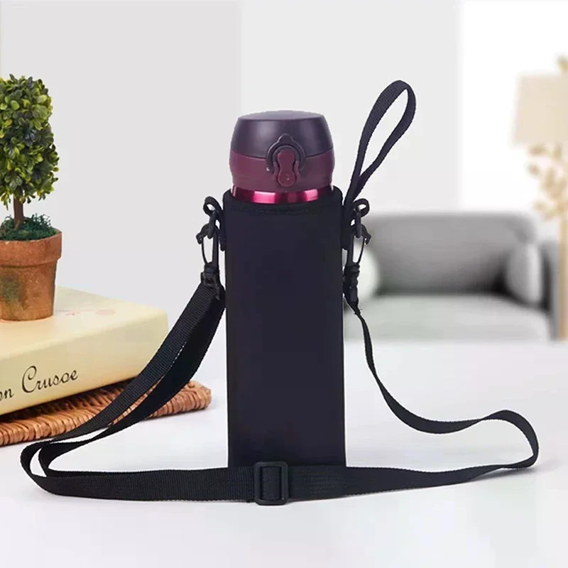 Travel Accessories Bottles - กระเป๋าใส่ขวดน้ำแบบพกพา 2 in 1 พร้อมฝาปิด ใช้งานสะดวกสำหรับการเดินทางกลางแจ้ง