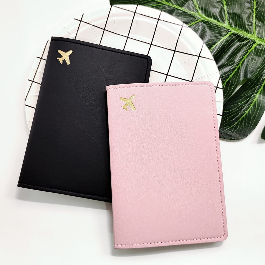 Qantas Travel Accessories - 2 ชิ้นชุดคนรักหรือน้องสาว PU หนังเครื่องบินหนังสือเดินทางผู้ถืออุปกรณ์เสริมกระเป๋าเดินทางกระเป๋าสตางค์น้ําหนักเบาสําหรับชายหญิง