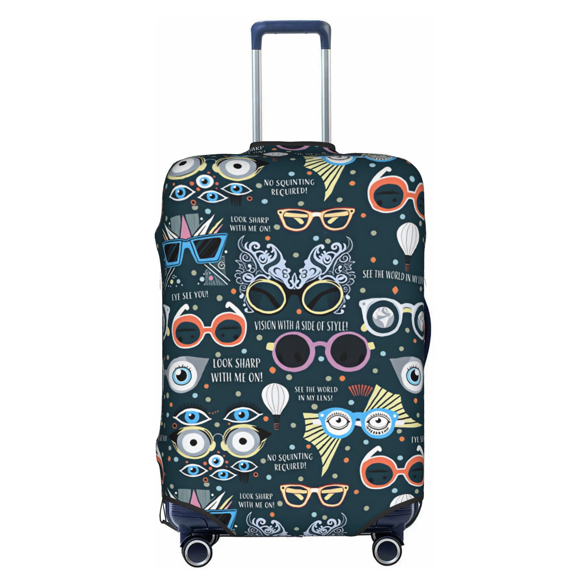 Quirky Travel Accessories - ผู้เชี่ยวชาญด้านสายตา ผู้เชี่ยวชาญด้านแว่นตา ผ้าคลุมกระเป๋าเดินทาง แฟชั่น แว่นกันแดดแปลกตา แว่นตาสุดเก๋