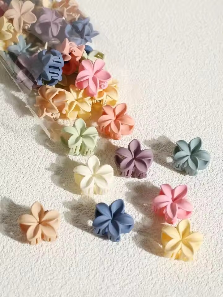 Travel Accessories With Kids - 10/15 ชิ้น กิ๊บหนีบผมขนาด 4 ซม. สีหวาน