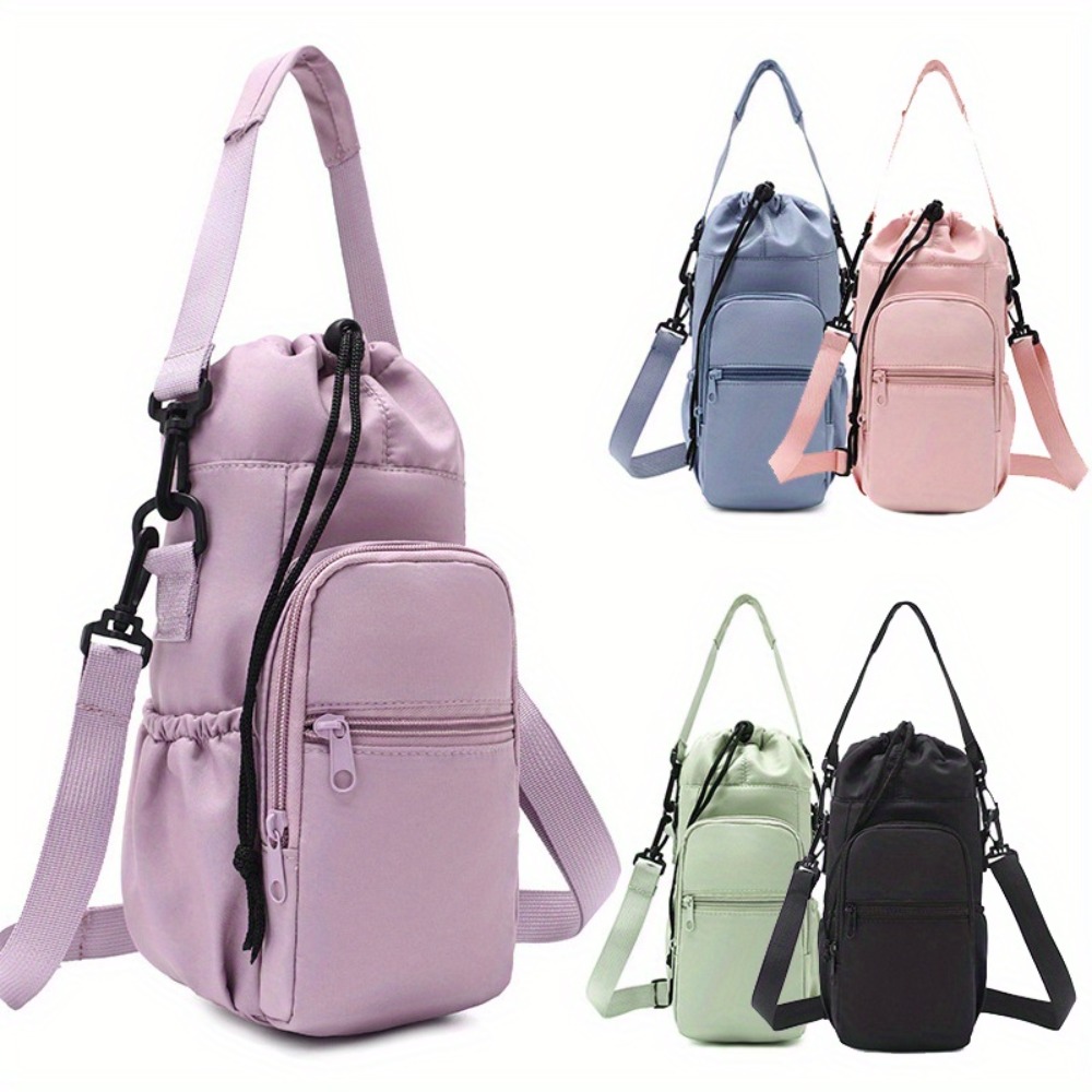 Hydration Pack Backpack - กระเป๋าเป้สะพายหลังใส่ขวดน้ำกลางแจ้งพร้อมฝาปิดฉนวนกันความร้อน กระเป๋าสะพายสำหรับออกกำลังกาย ฟิตเนส และการเดินทาง - กระเป๋าใส่แก้วน้ำแบบมีซองเก็บ