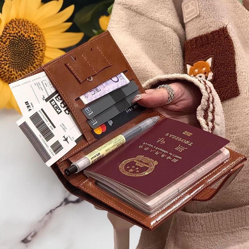 Qantas Travel Accessories - กระเป๋าใส่พาสปอร์ตสำหรับเดินทาง ผู้หญิง ผู้ชาย ใส่บัตร ป้องกัน RFID