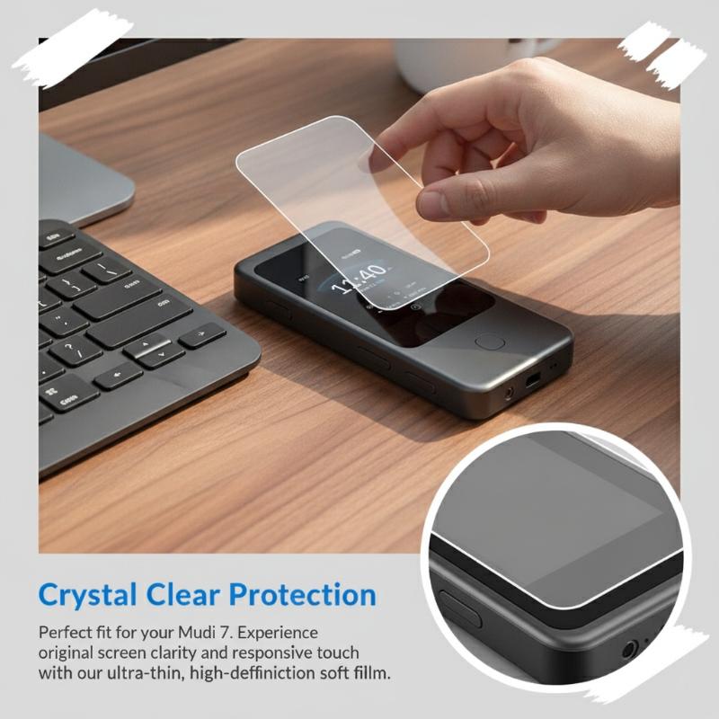 Travel Router Accessories - ฟิล์มกันรอยกระจกนิรภัยใหม่ 2/3 ชิ้น สำหรับ GL.iNet Mudi
