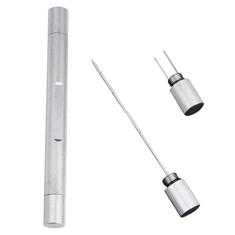 Travel Accessories Drawing - ซิการ์ Unclogging Pin Punch Tool แบบพกพาที่สมบูรณ์แบบโลหะสแตนเลส