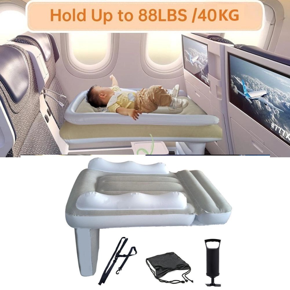 Travel Accessories With Kids - ที่นอนเป่าลมพกพาสำหรับรถยนต์ เครื่องบิน สำหรับเด็กทารก สำหรับการเดินทาง ท่องเที่ยว ที่นอนในรถยนต์