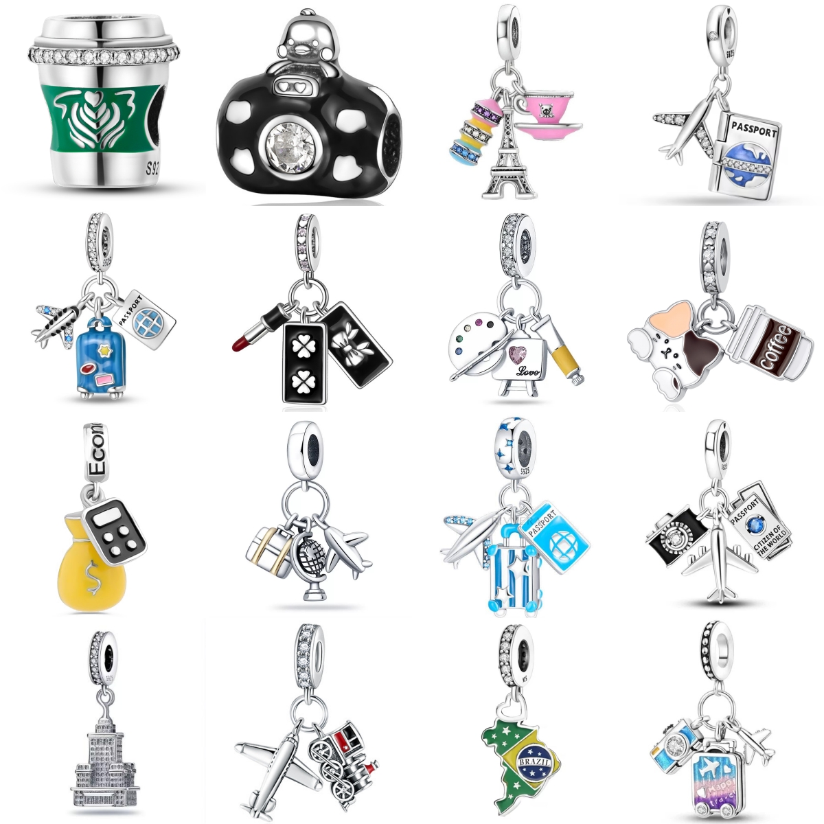 สร้อยข้อมือเงินแท้ 925 รุ่น Tr - Travel Accessories Drawing บทวิจารณ์และราคา