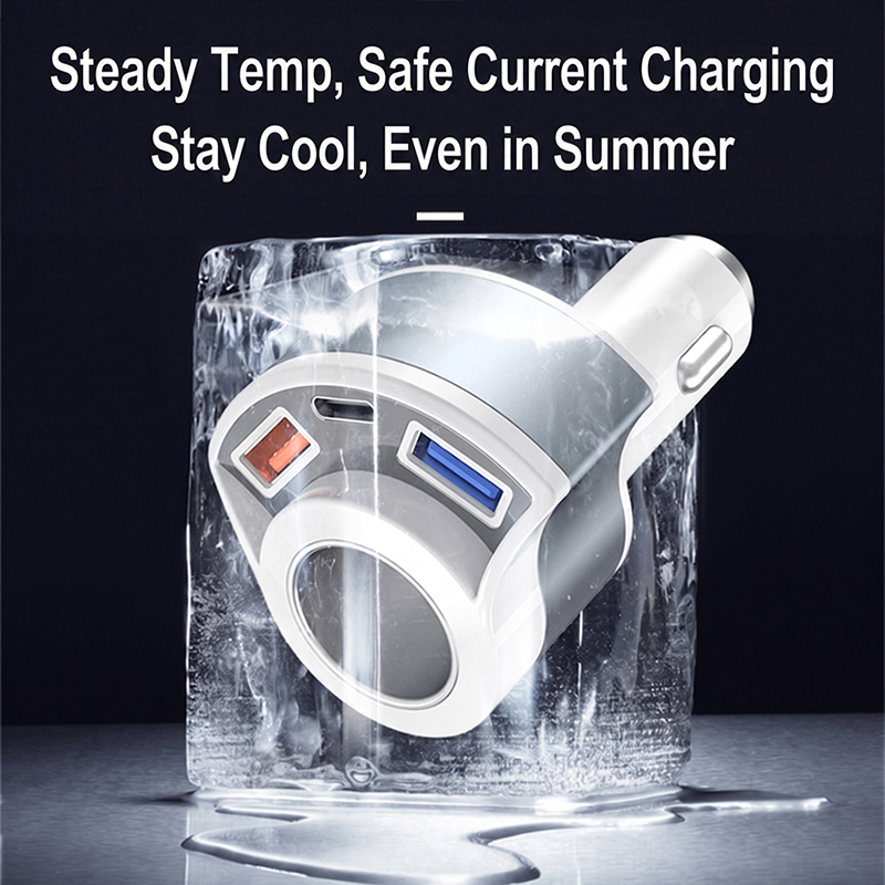 อะแดปเตอร์จ่ายไฟในรถยนต์แบบชาร - Travel Plug Type C บทวิจารณ์และราคา