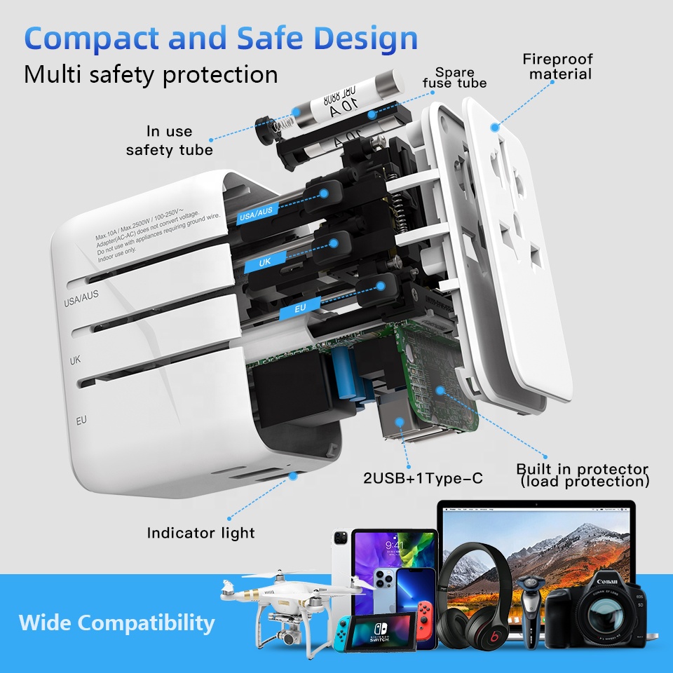 อะแดปเตอร์แปลงไฟแบบ GaN 20W Ty - Travel Plug Type C บทวิจารณ์และราคา
