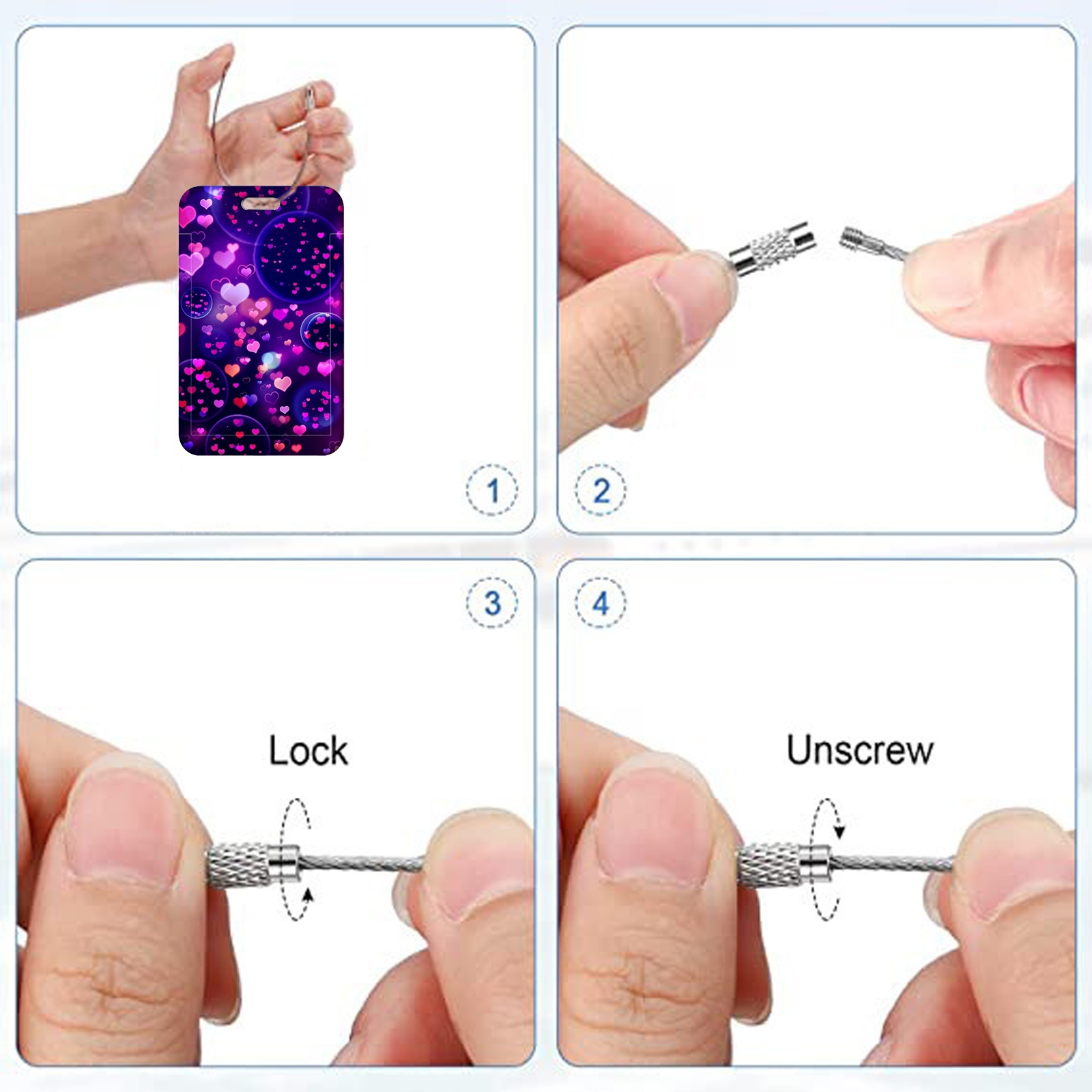 ป้ายติดกระเป๋าเดินทางลายหัวใจ  - Travel Accessories Drawing บทวิจารณ์และราคา