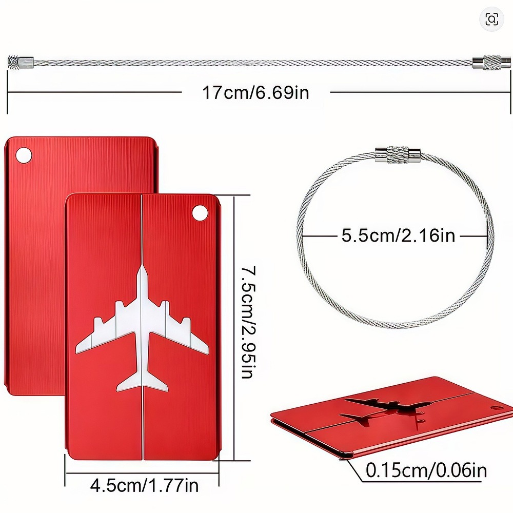 อลูมิเนียมอัลลอยด์แท็กกระเป๋าเ - Qantas Travel Accessories บทวิจารณ์และราคา