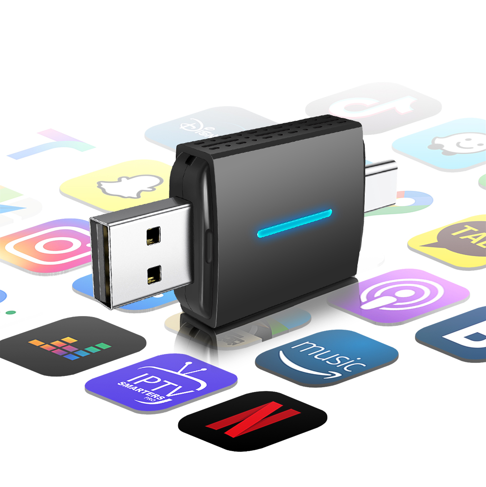 แอนดรอยด์ออโต้ไร้สายคาร์เพลย์  - Travel Plug Type C บทวิจารณ์และราคา